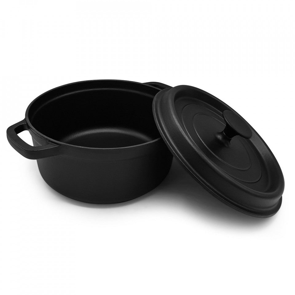 Съд с капак Muhler Tika MR-2048CI 20x10cm, 2L, чугун 1004989