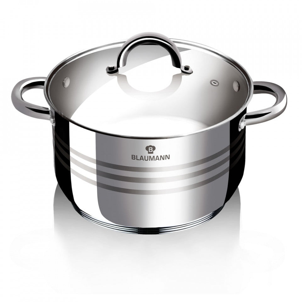 Съд с капак от неръждаема стомана 18 см Gourmet Line Blaumann BL 1019