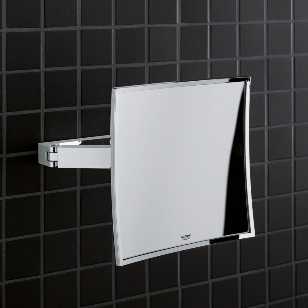 Grohe Selection Cube Chrome Cosmetic Mirror