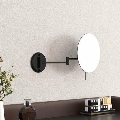 Козметично огледало Inter Ceramic 20x42 cm черно мат с увеличение x5