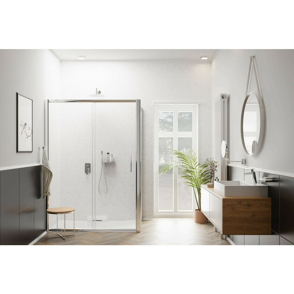 Mirror with movable arm Deante Round chrome
