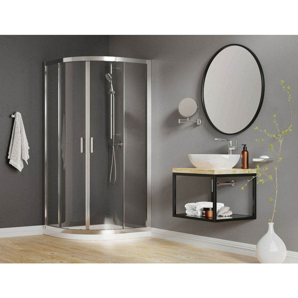 Mirror with movable arm Deante Round chrome