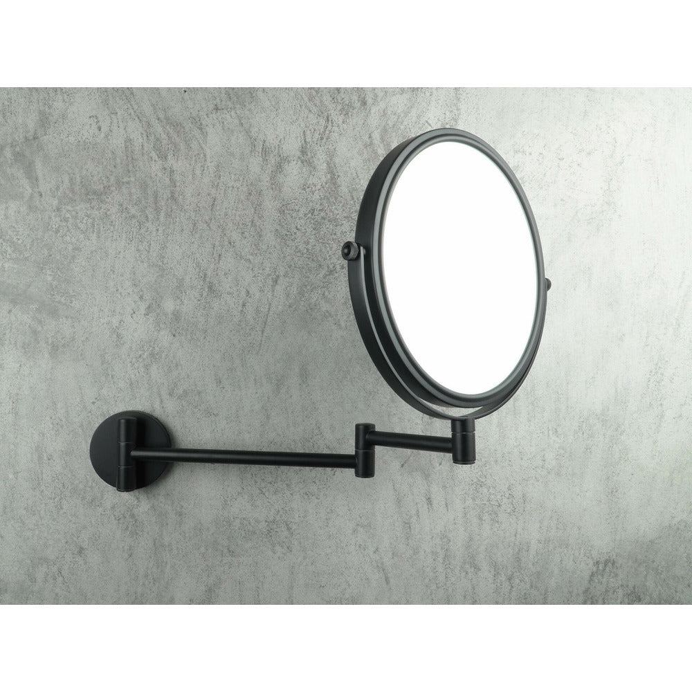 Mirror with movable arm Deante Round black