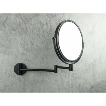 Mirror with movable arm Deante Round black