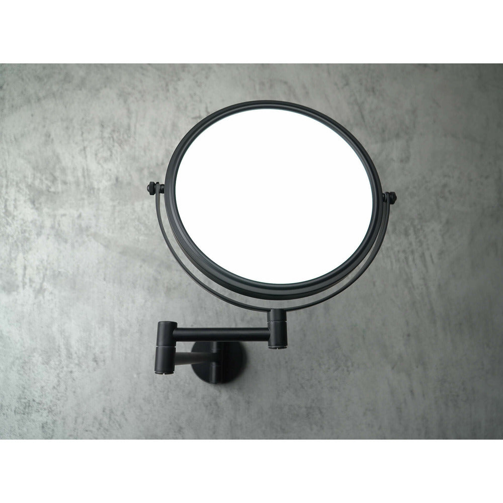 Mirror with movable arm Deante Round black