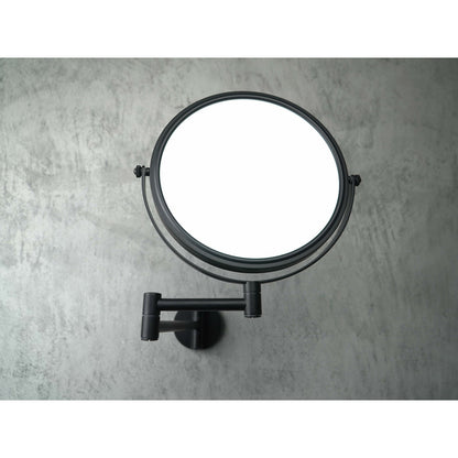 Mirror with movable arm Deante Round black