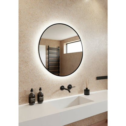 LED illuminated mirror Dubiel Vitrum Zoe black 70x70 cm