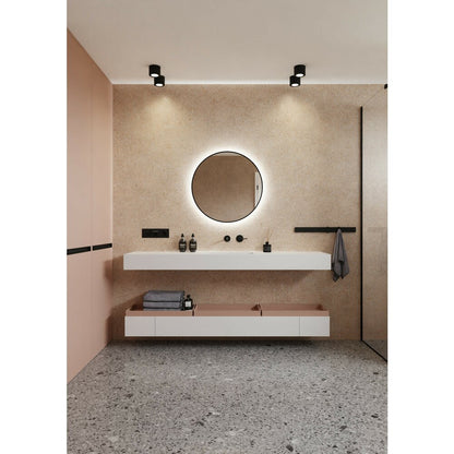 LED illuminated mirror Dubiel Vitrum Zoe black 70x70 cm