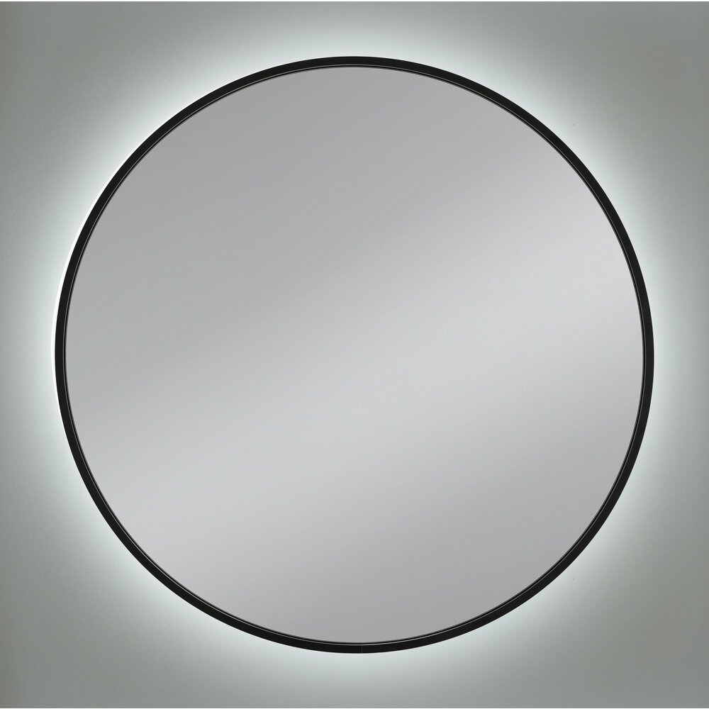 LED illuminated mirror Dubiel Vitrum Zoe black 70x70 cm