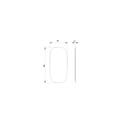 Огледало с LED осветление Gala Eire 90x45 см златно
