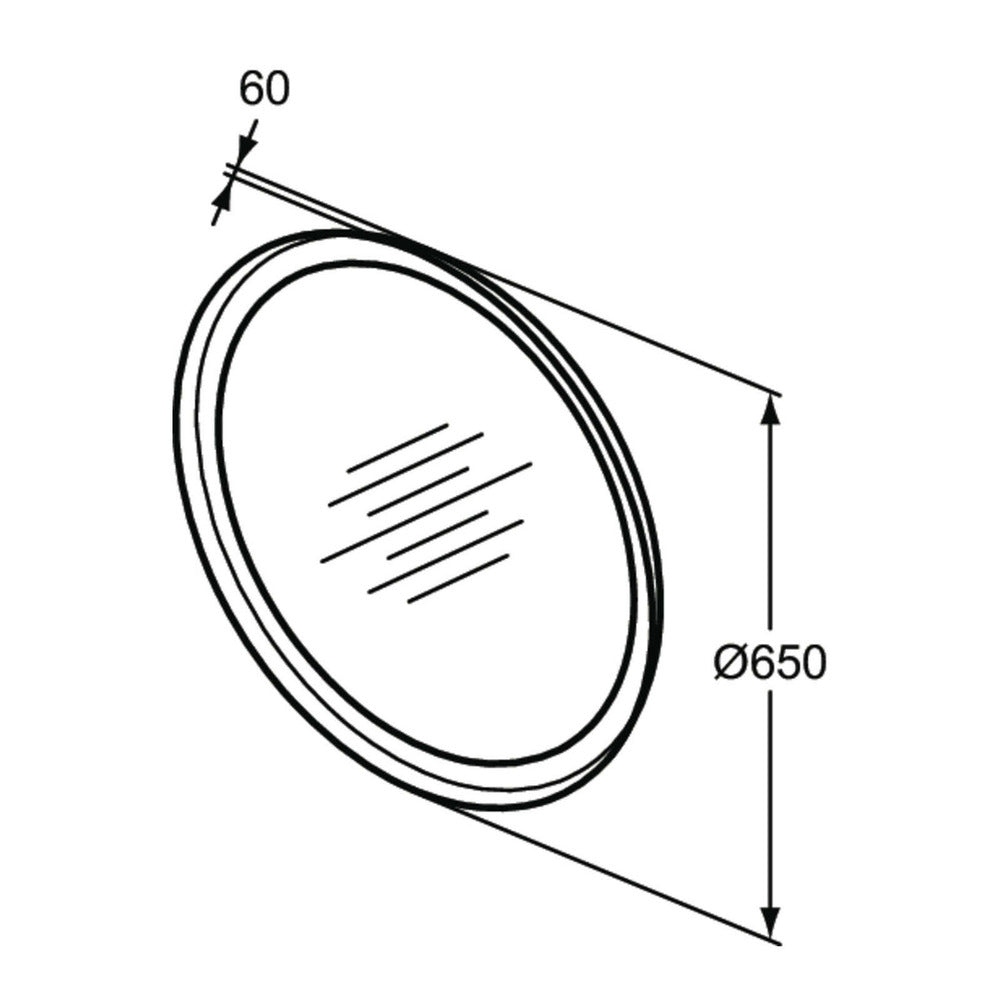 LED Illuminated Mirror Ideal Standard Atelier Conca 65 cm