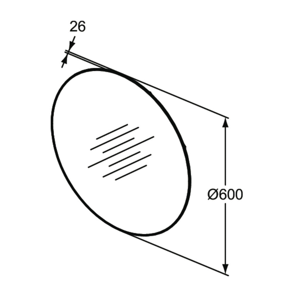 Огледало с LED осветление Ideal Standard Atelier Conca 60 см