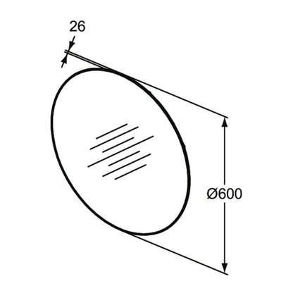 Огледало с LED осветление Ideal Standard Atelier Conca 60 см