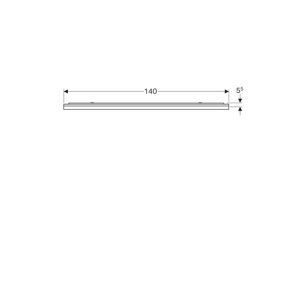 Огледало с LED осветление и противозамъгляваща функция Geberit Xeno2 140 см