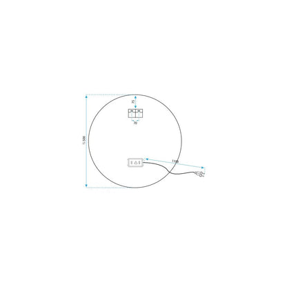 Огледало с LED осветление Tutumi 50x50 cm HZJ050