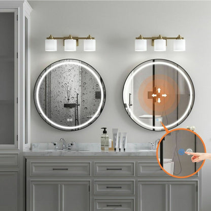 LED огледало Tutumi 60x60 см MMJ черно