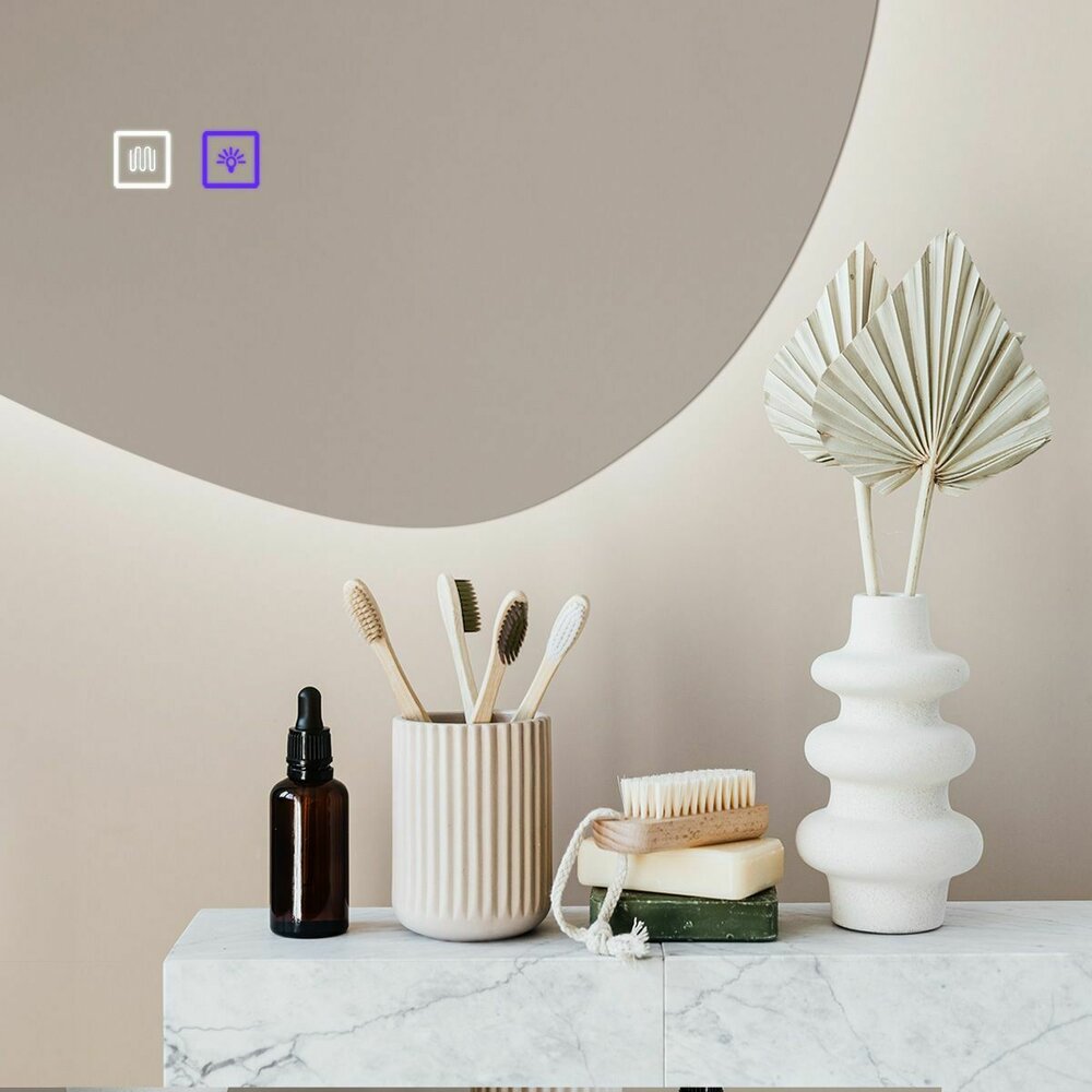 LED осветена огледало Tutumi 80x60 см CLOUD C