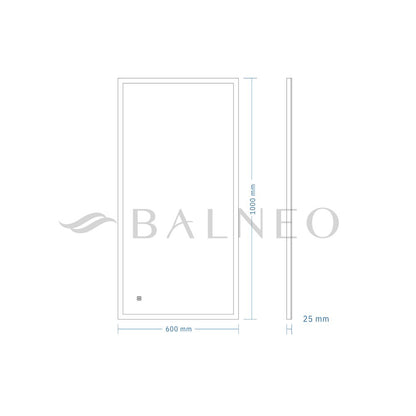 Огледало с осветление и антифог Balneo Cosmo 60x100 cm