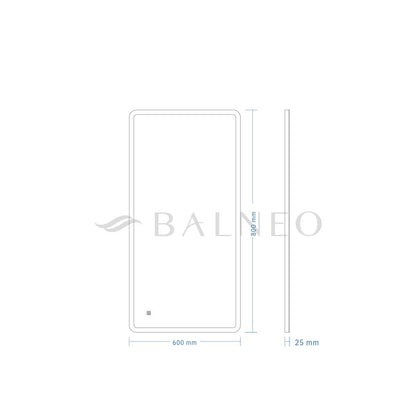 Огледало с осветление и антифог Balneo Lumin 60x80 cm