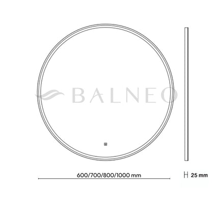 Огледало с осветление и антифог Balneo Sun 60 cm