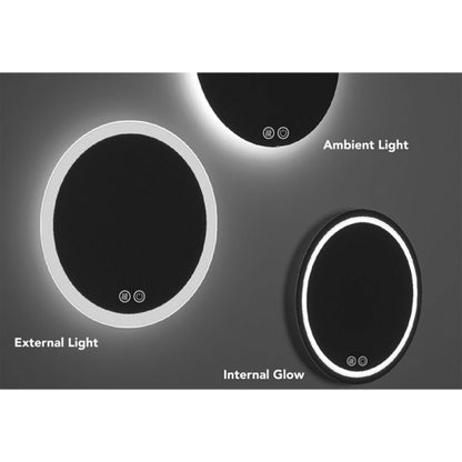 Fluminia Dali-Gold Illuminated and Anti-Fog Mirror 50 cm