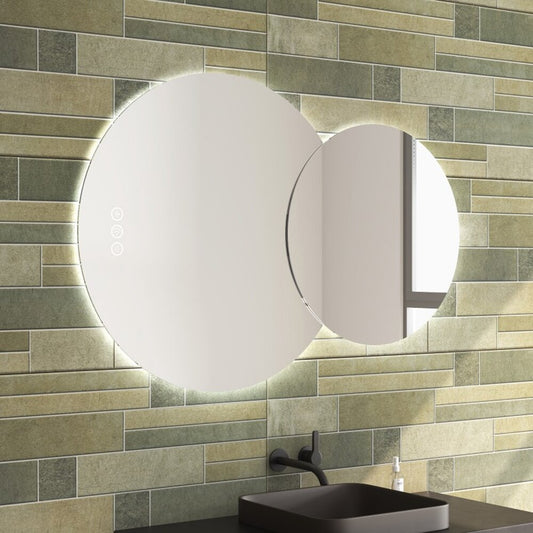 Огледало с осветление и антифог Inter Ceramic Bellini асиметрично 120x80 cm