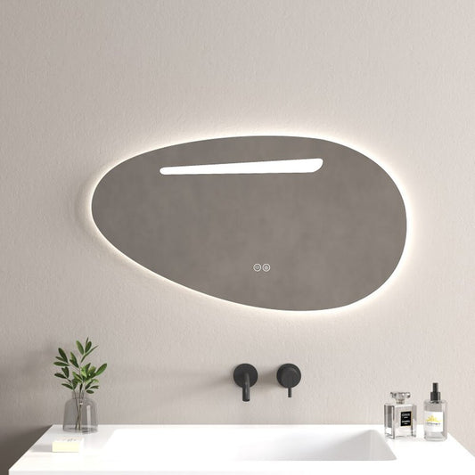 Огледало с осветление и размразяване Inter Ceramic Donato асиметрично 90x50 см