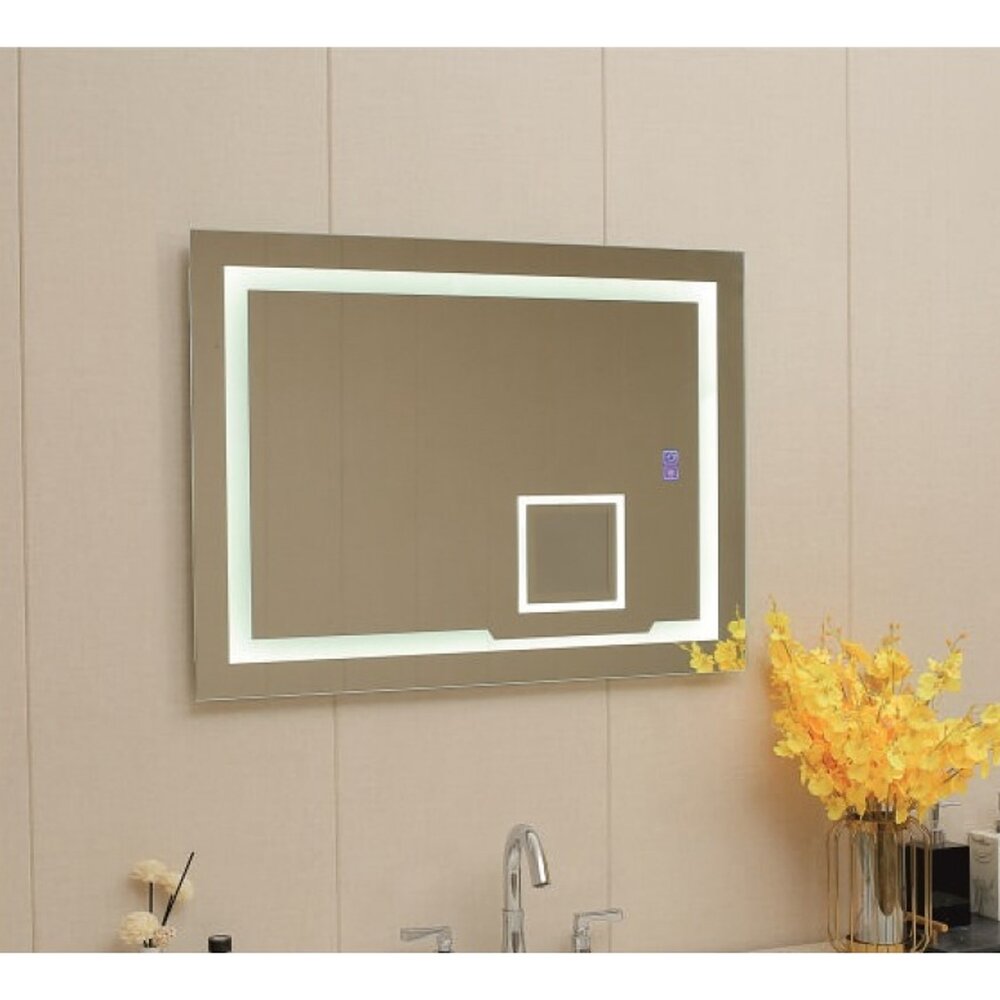 Огледало с осветление и противозапотяване Inter Ceramic правоъгълно 60x80 cm хром гланц