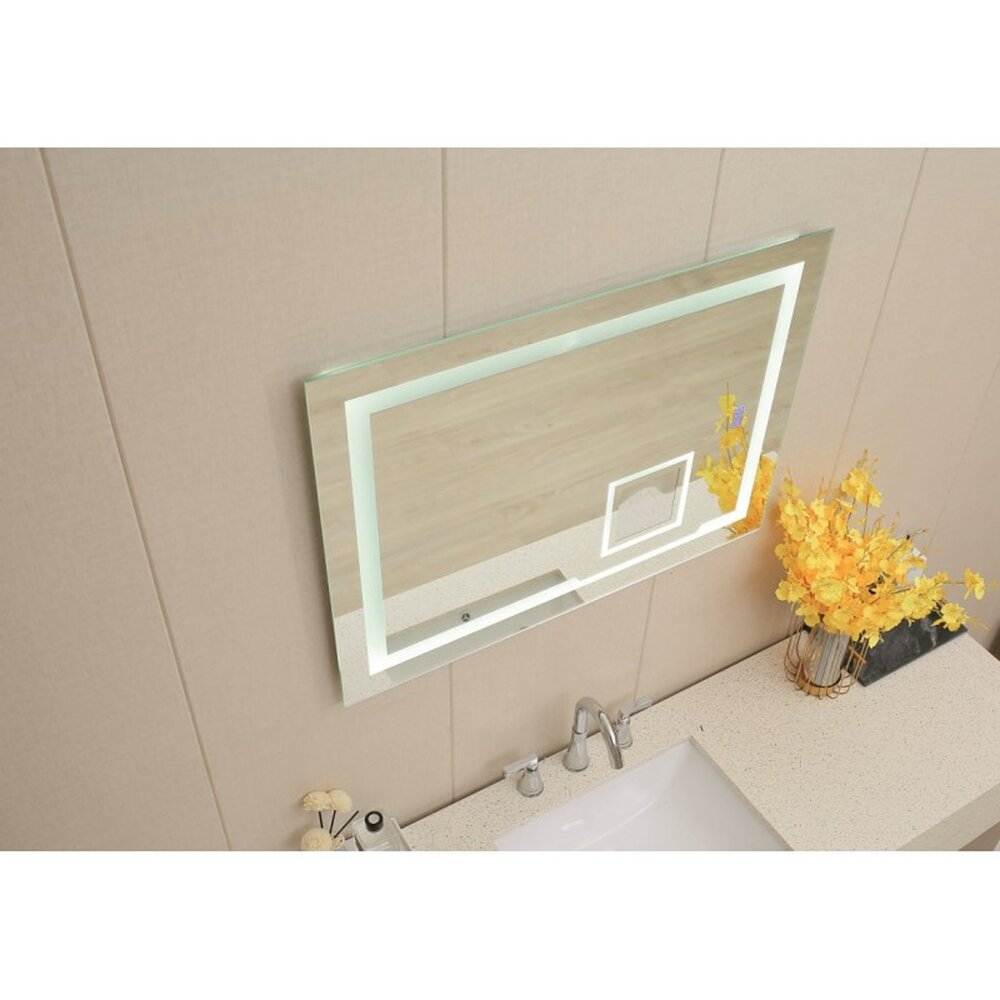 Огледало с осветление и противозапотяване Inter Ceramic правоъгълно 60x80 cm хром гланц