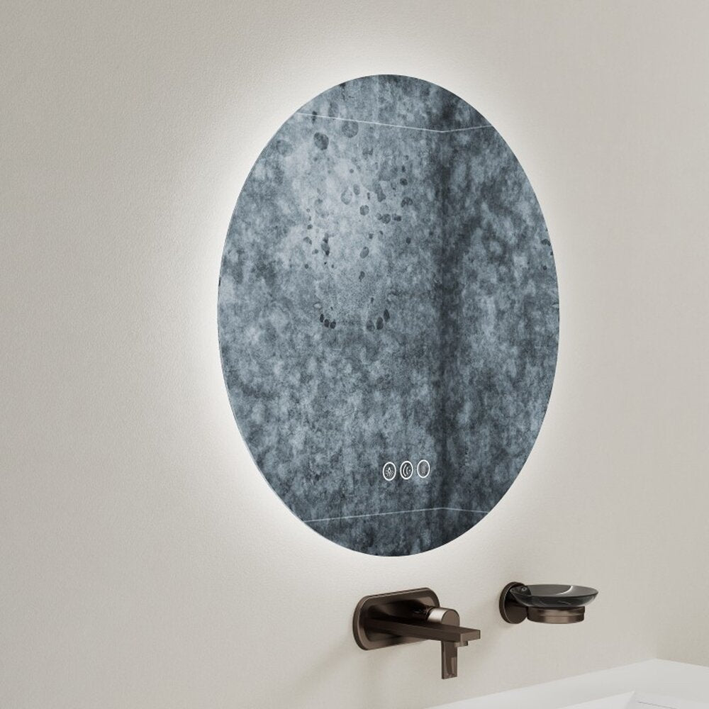 Огледало с осветление и антифог Inter Ceramic Vittorio кръгло 80 cm