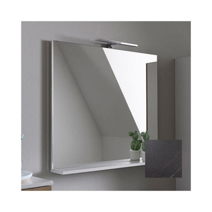 KolpaSan Evelin Mirror with Shelf Gray 65x70 cm
