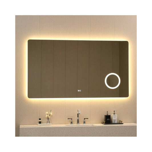 Огледало с осветление и размразяване Inter Ceramic правоъгълно 160x90 см