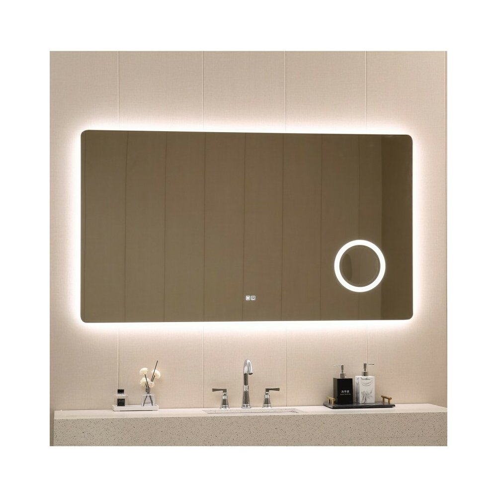 Огледало с осветление и размразяване Inter Ceramic правоъгълно 160x90 см