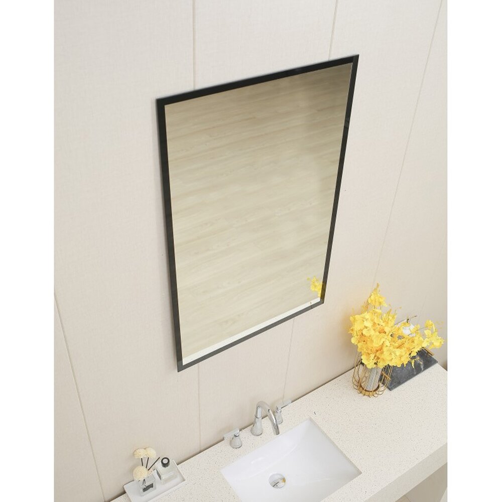 Правоъгълно огледало Inter Ceramic 60x90 cm матово черно