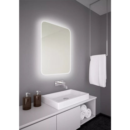 LED обратима правоъгълна огледало Dubiel Vitrum Senso 60x80 см