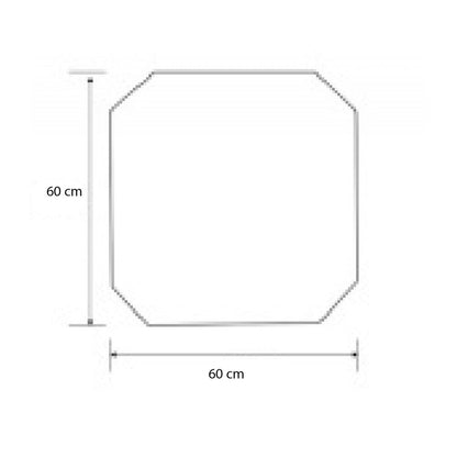 Огледало осмоъгълно Inter Ceramic 60x60 cm