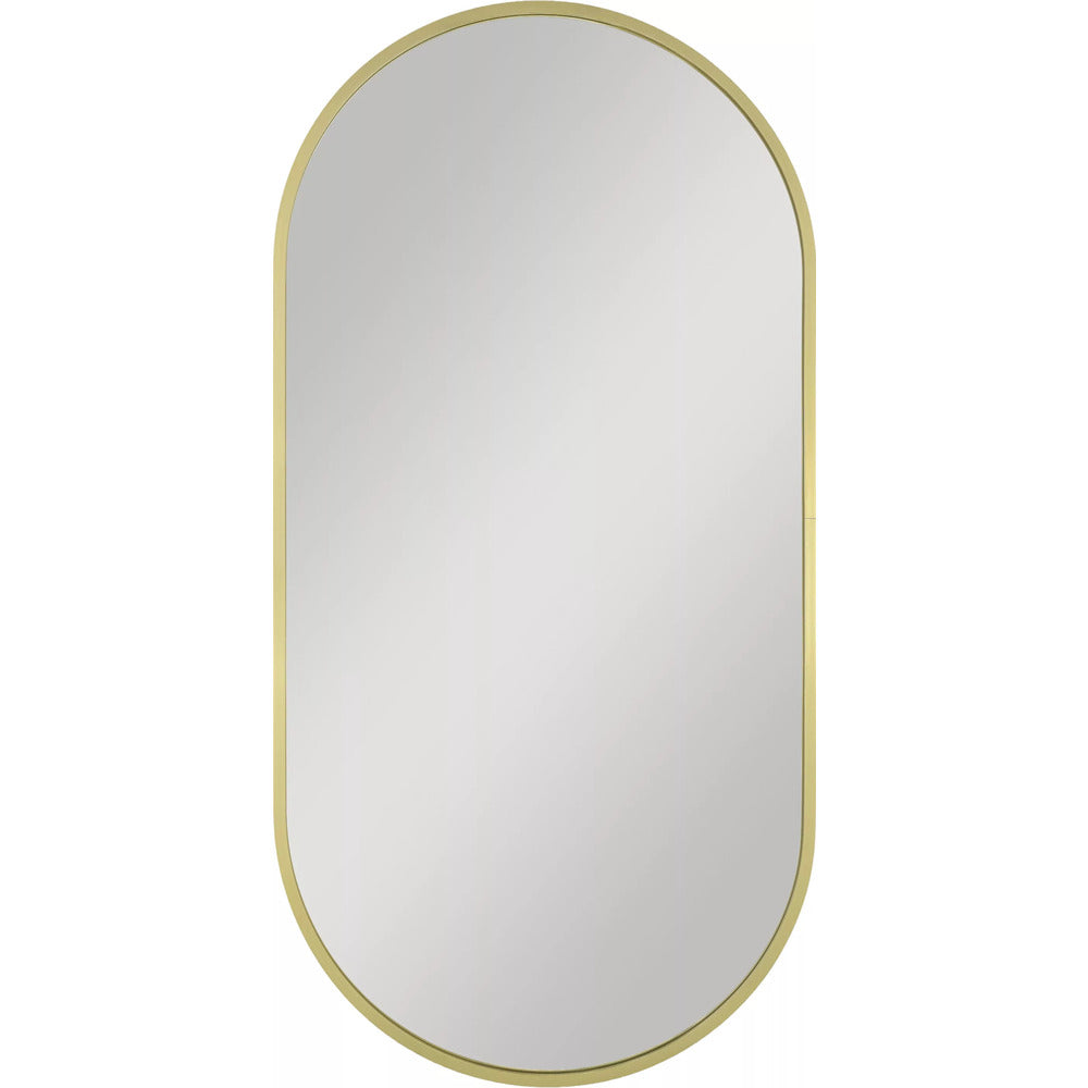 Reversible Oval Mirror Dubiel Vitrum Joy Gold 40x80 cm