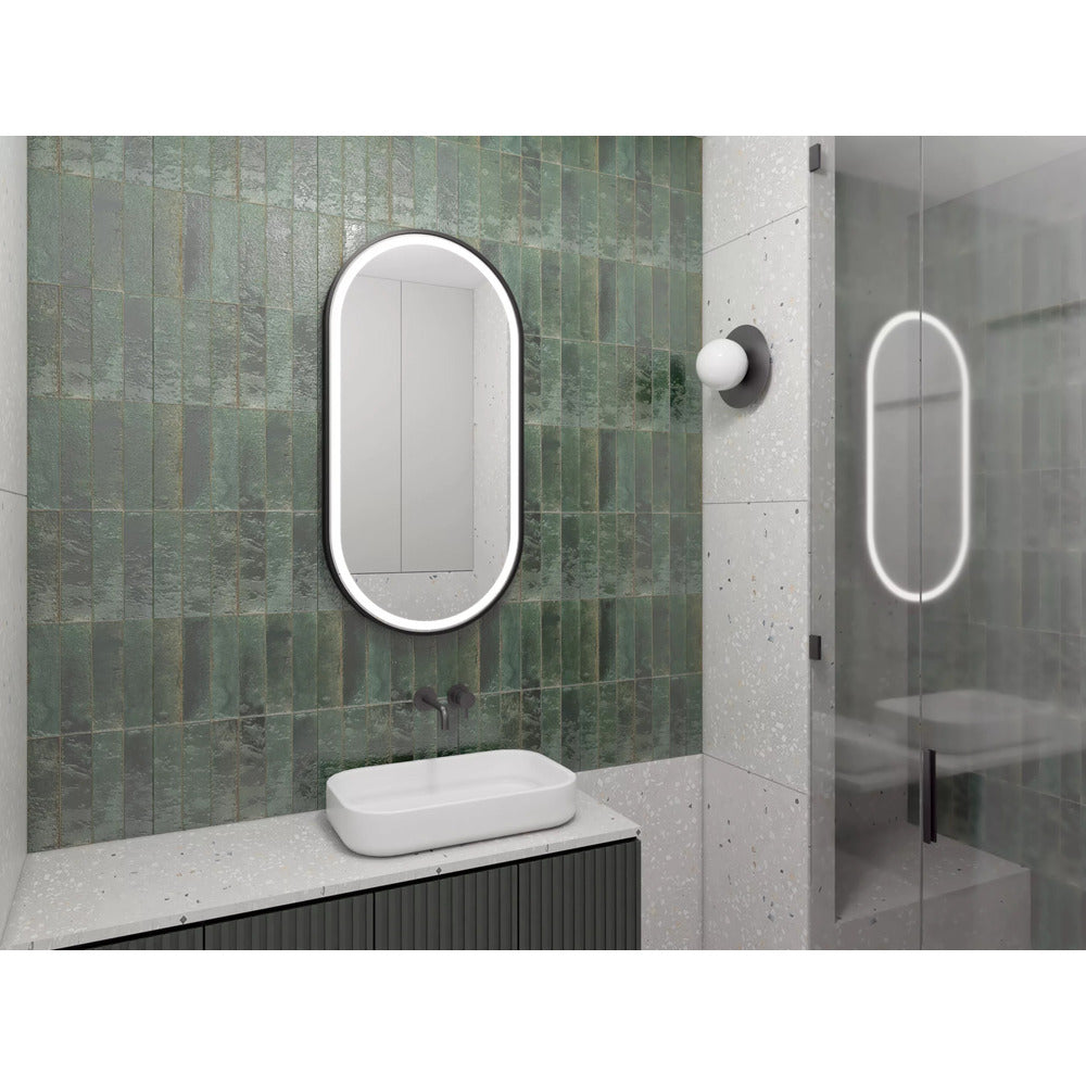 Oval LED Mirror Dubiel Vitrum Solaris 40x80 cm