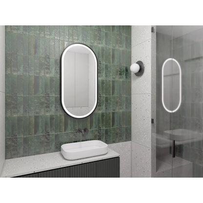 Oval LED Mirror Dubiel Vitrum Solaris 40x80 cm