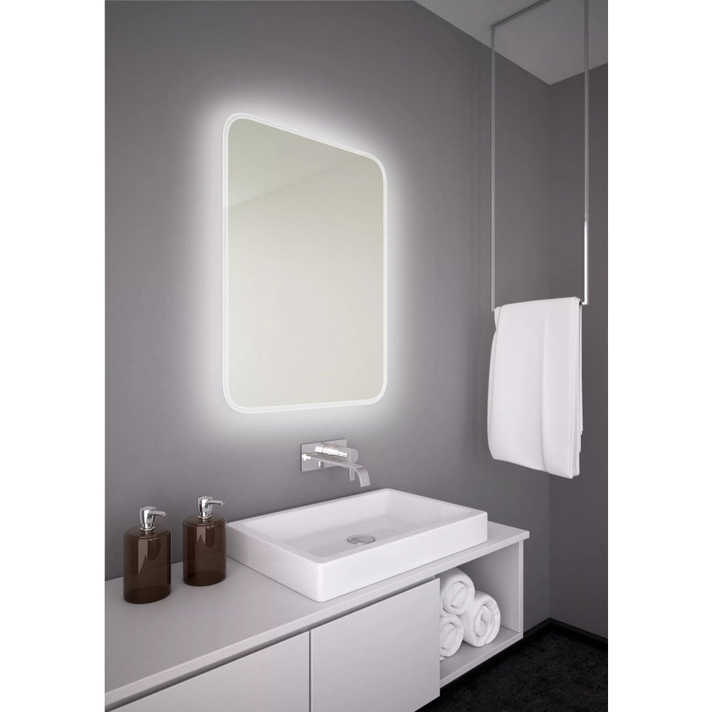 LED реверсивно квадратна огледало Dubiel Vitrum Senso 60x60 см
