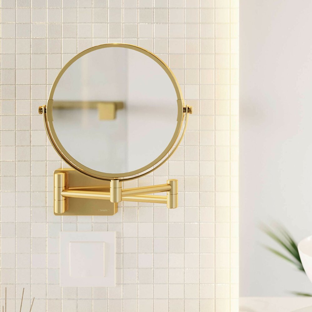 Златна огледало за бръснене Hansgrohe AddStoris