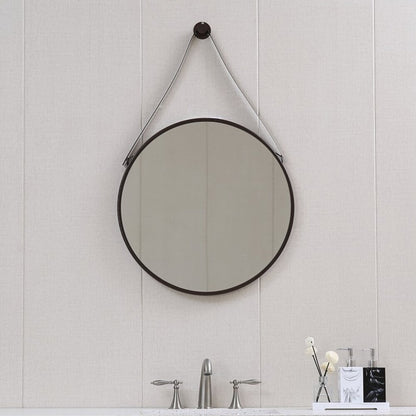 Огледало кръгло Inter Ceramic Ablena 60 cm с рамка матово черно покритие