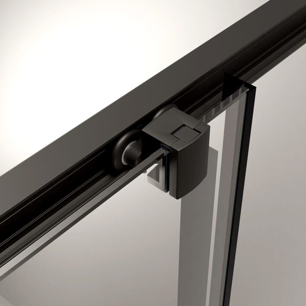 Комплект душ кабина Alienta Black C 80x80 cm, душ тава Rodos C Compact бяла и черен сифони