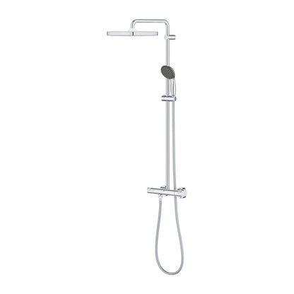 Пакет душ кабина Rea Axin хром 90x90 и душ колона Grohe Vitalio Start хром
