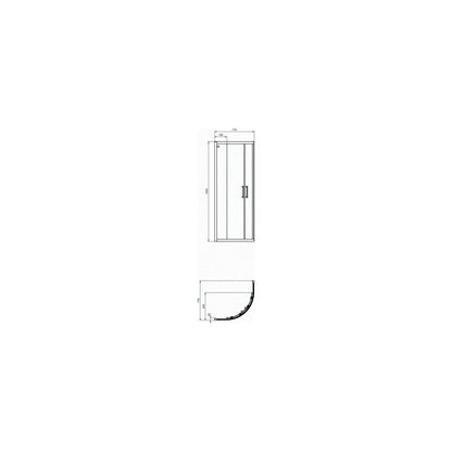 Комплект душ кабина Ideal Standard Connect 2 хром 80x80 и душ колона FDesign Anima хром