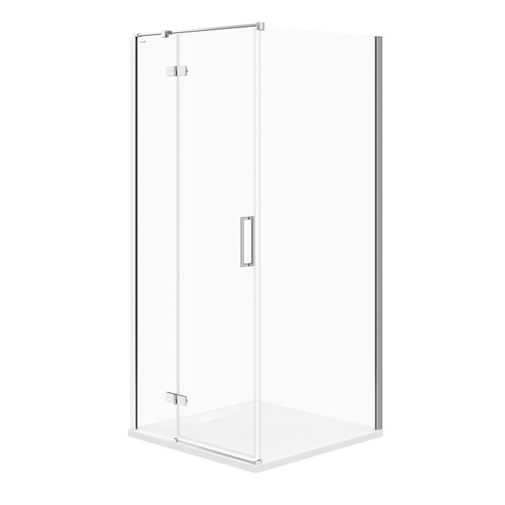 Комплект душ кабина Cersanit Jota хром 90x90 см и душ колона Omnires Parma хром