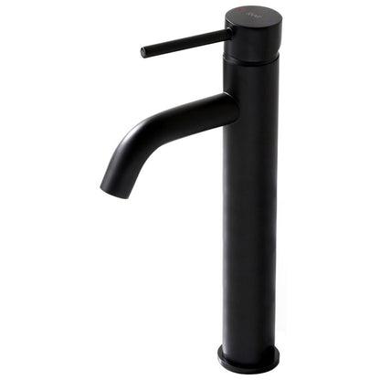 Countertop Sink Package Omnires Ovo M+ White 55 cm, Rea Lungo Black Faucet and Click-Clack D Black Sink Drain