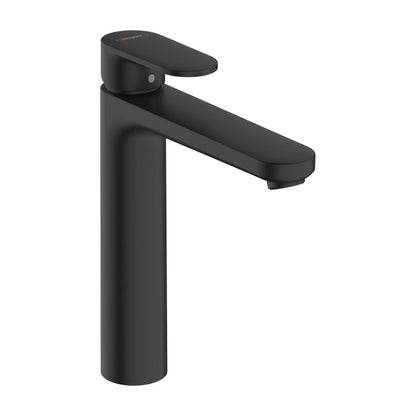 Пакет мивка за плот Rea Pamela бял 53 см, смесител за мивка Hansgrohe Vernis Blend 190 черен и вентила за мивка Click-Clack черен