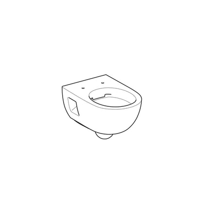 Комплект резервуар за WC с вградено шаси Geberit Duofix и окачена тоалетна чиния Geberit Selnova с меко затваряне капак Geberit Selnova