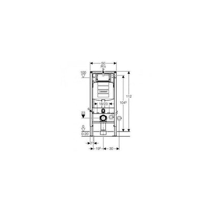 Пакет за стенен тоалет Geberit iCon и вградена казанче Geberit Duofix Sigma UP320